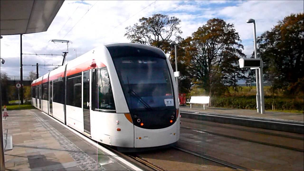 Edinburgh trams on test October 22nd 2013
