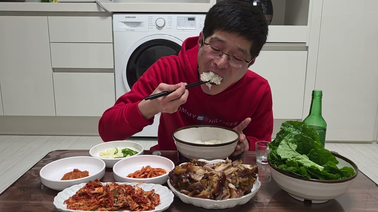 퇴근 후 족발 먹방
