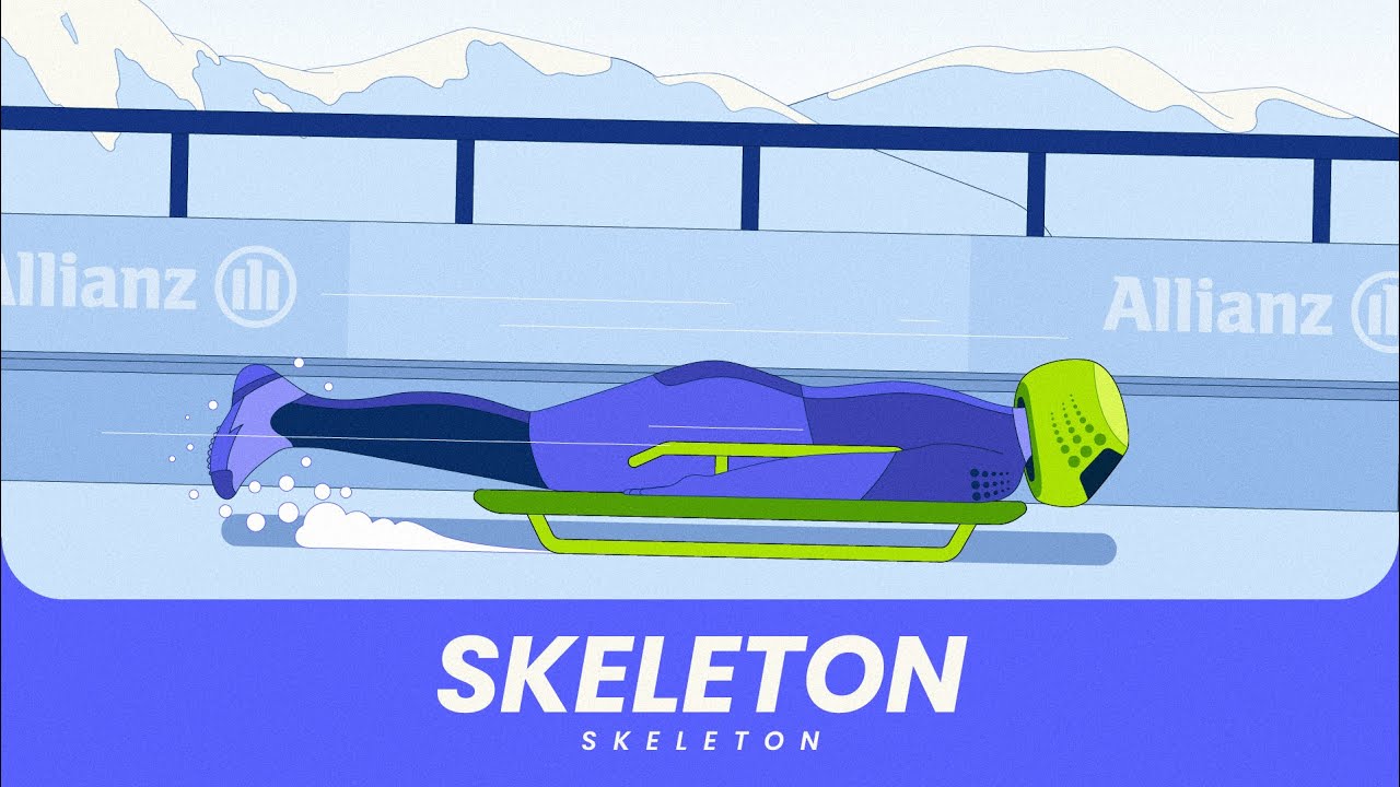 Skeleton explained | Diving head first with a sled and your instincts 🫨
