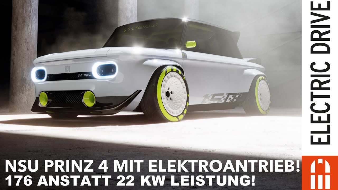 NSU PRINZ 4 mit 176 kw starken Elektroantrieb = AUDI EP4 Concept | Electric Drive News