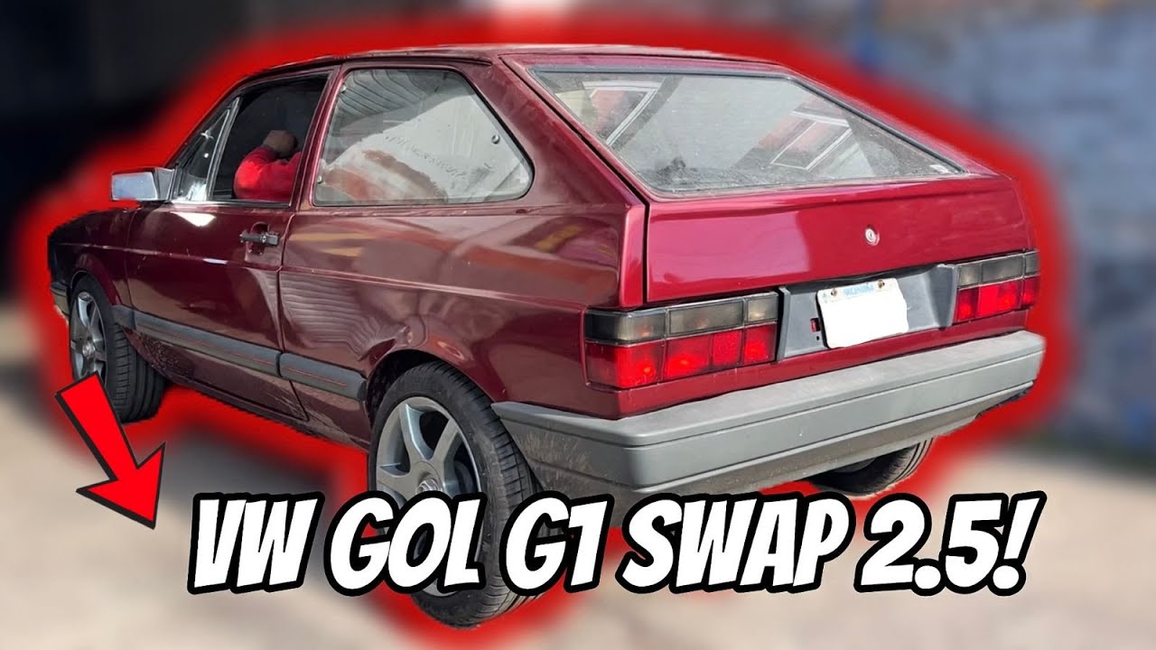VW GOL G1 SWAP CON MOTOR DE VENTO 2.5 !!