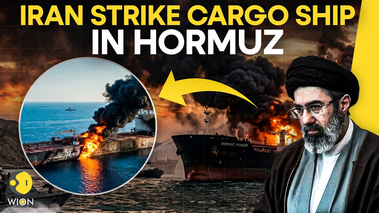 US-Iran War LIVE: Iran Targets Cargo Ship In Hormuz, Maritime Tensions Escalate | WION Live