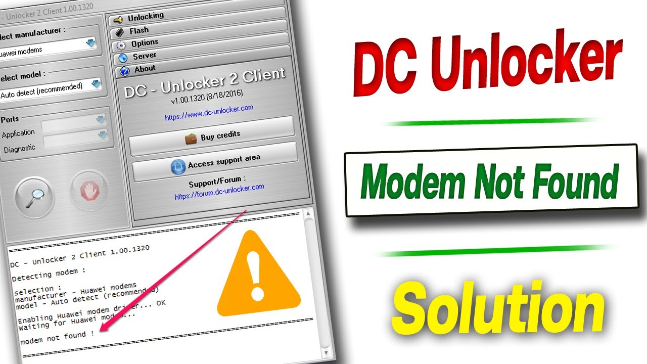 Dc Unlocker Modem Not Found Solution | Dc Unlocker Modem Not Found In Windows 10 By KING SOFTWARE
