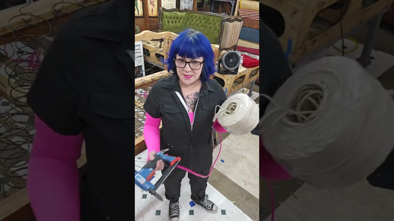 LIVE REPLAY: How to tie springs on this Baker Furniture Sofa