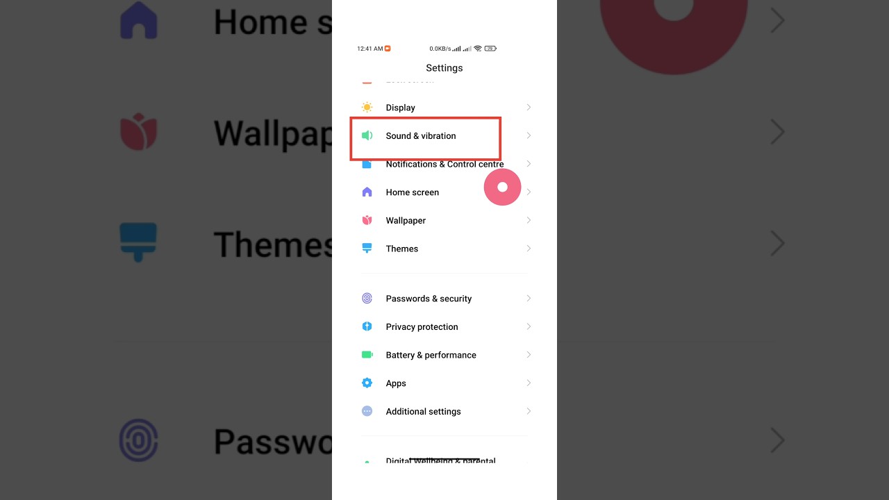 how to Ring Vibration Turn On / Kaise On Karen | Calling Ring Vibration Setting Redmi 9 Power