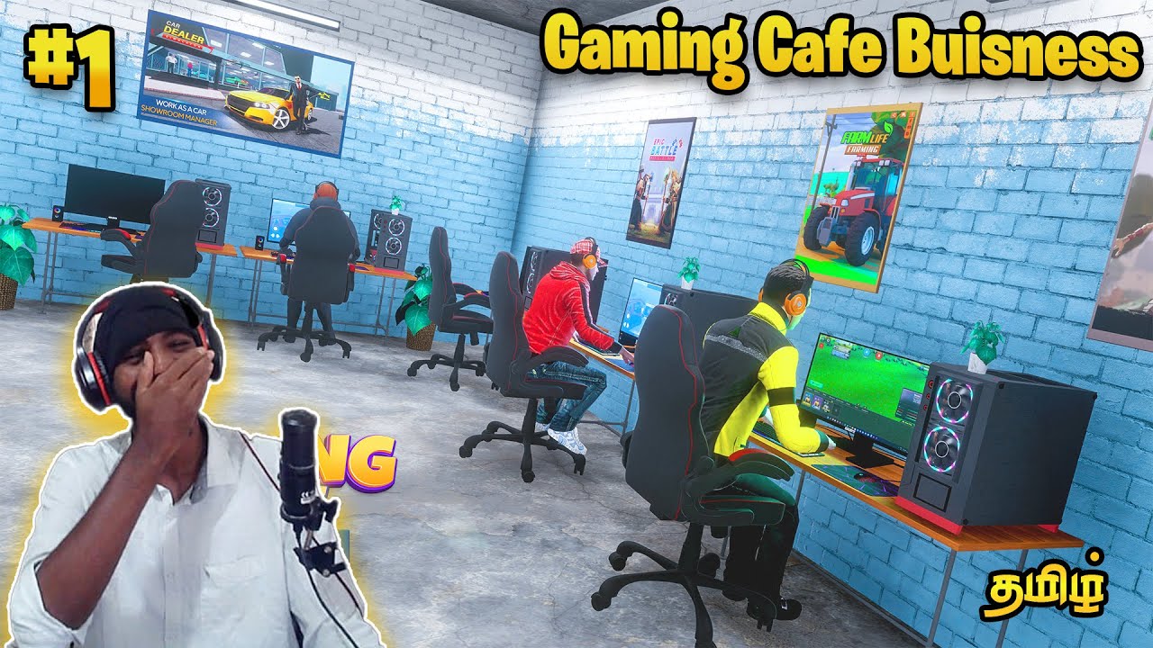 New Gaming Cafe Business 😍 | Gaming Cafe Simulator Gameplay | Part 1 | Tamil | George Gaming |