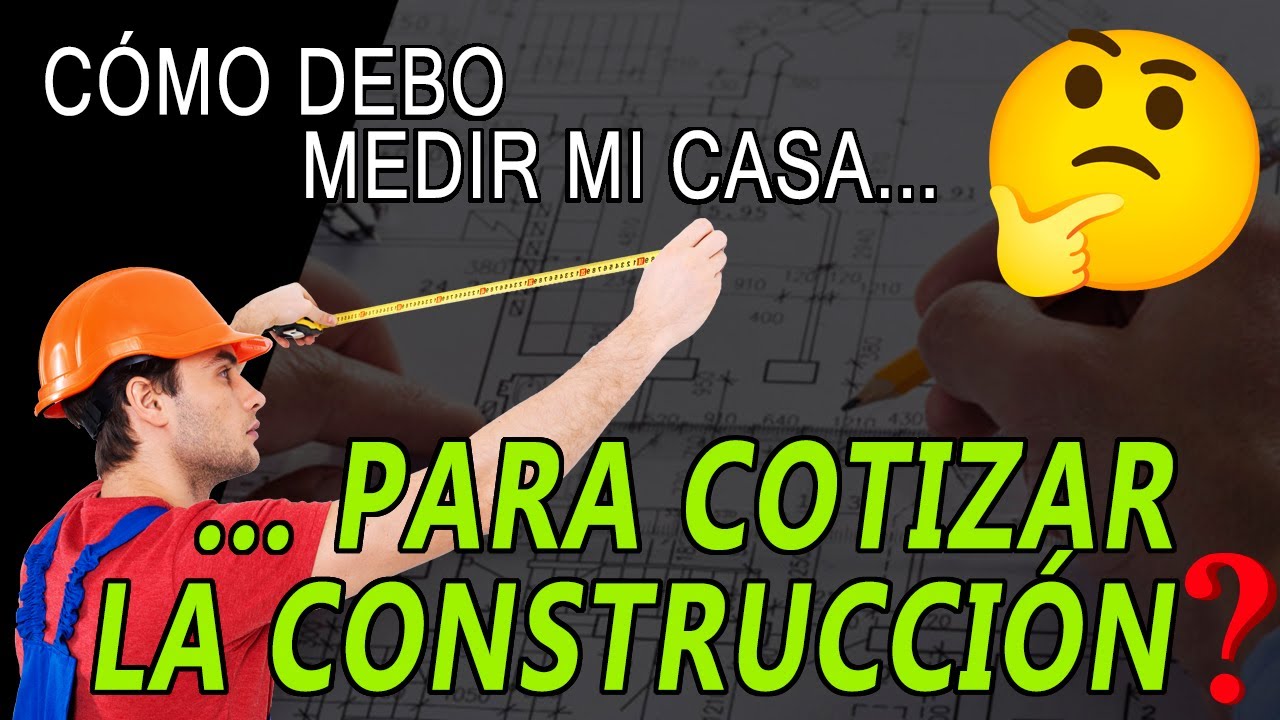 COMO SE MIDEN LOS METROS CUADRADOS DE CONSTRUCCIÓN (de una casa)❓ **Para cotizar la construcción**📏