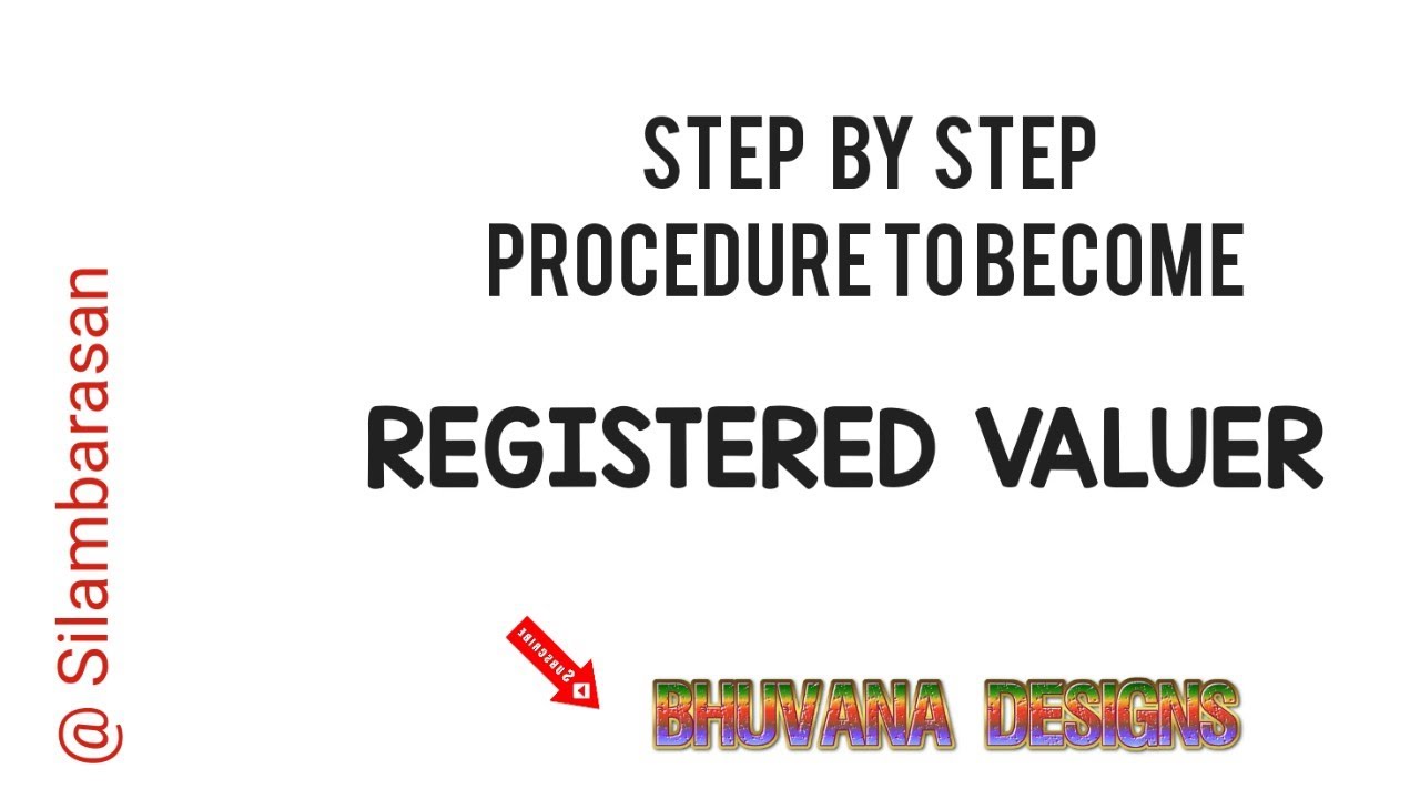 PROCEDURE TO BECOME REGISTERED VALUER