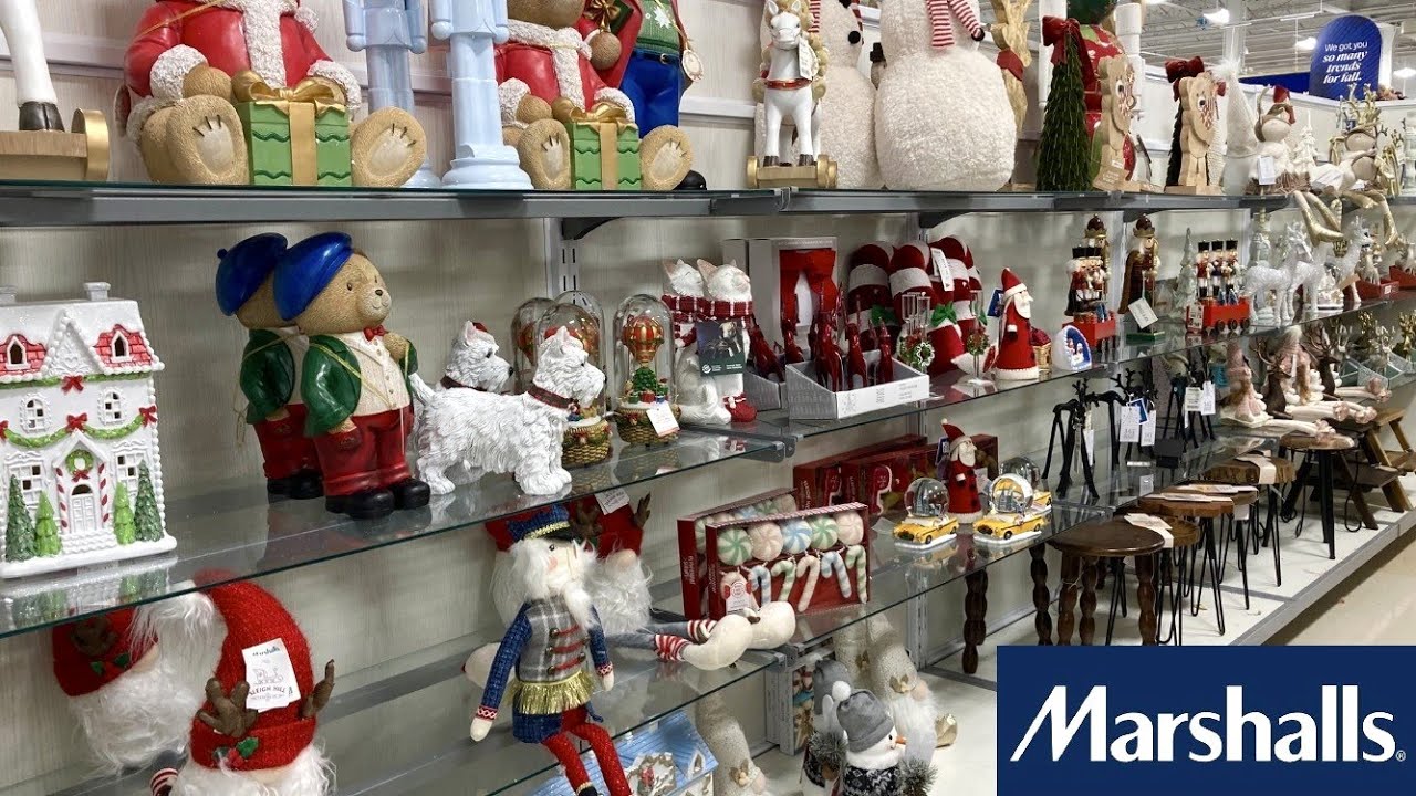 MARSHALLS CHRISTMAS DECORATIONS CHRISTMAS DECOR ORNAMENTS SHOP WITH ME SHOPPING STORE WALK THROUGH