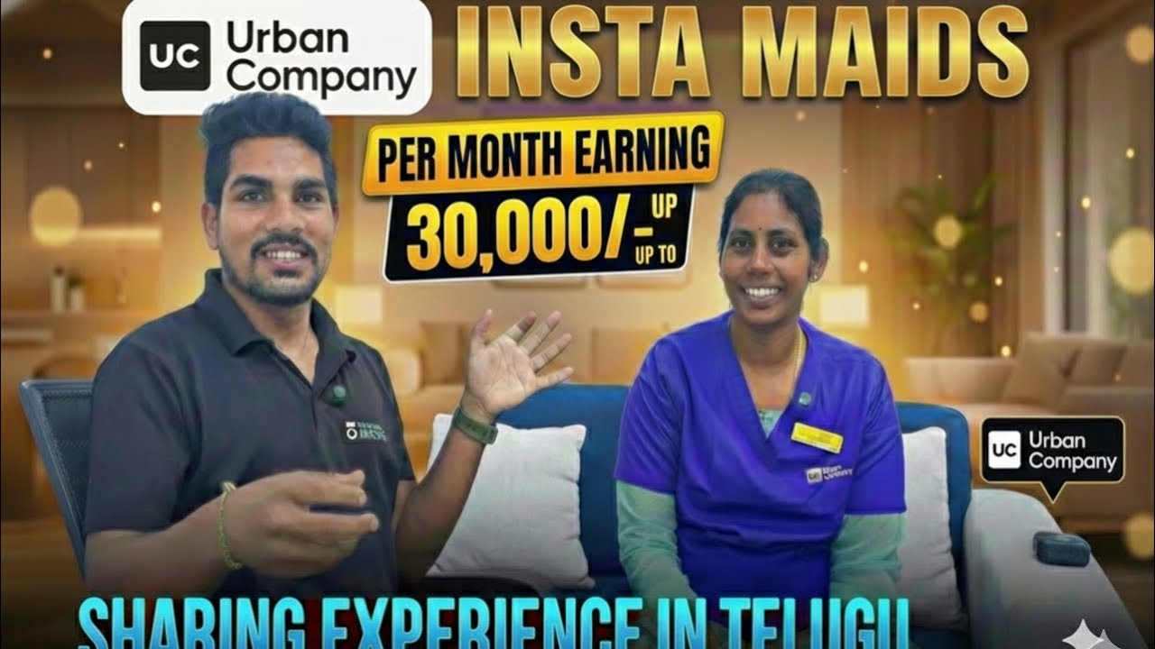 Urban Company Insta Maids Salary ₹27,000 Per Month 😲 | Real Experience in Telugu | UC Earnings 2026
