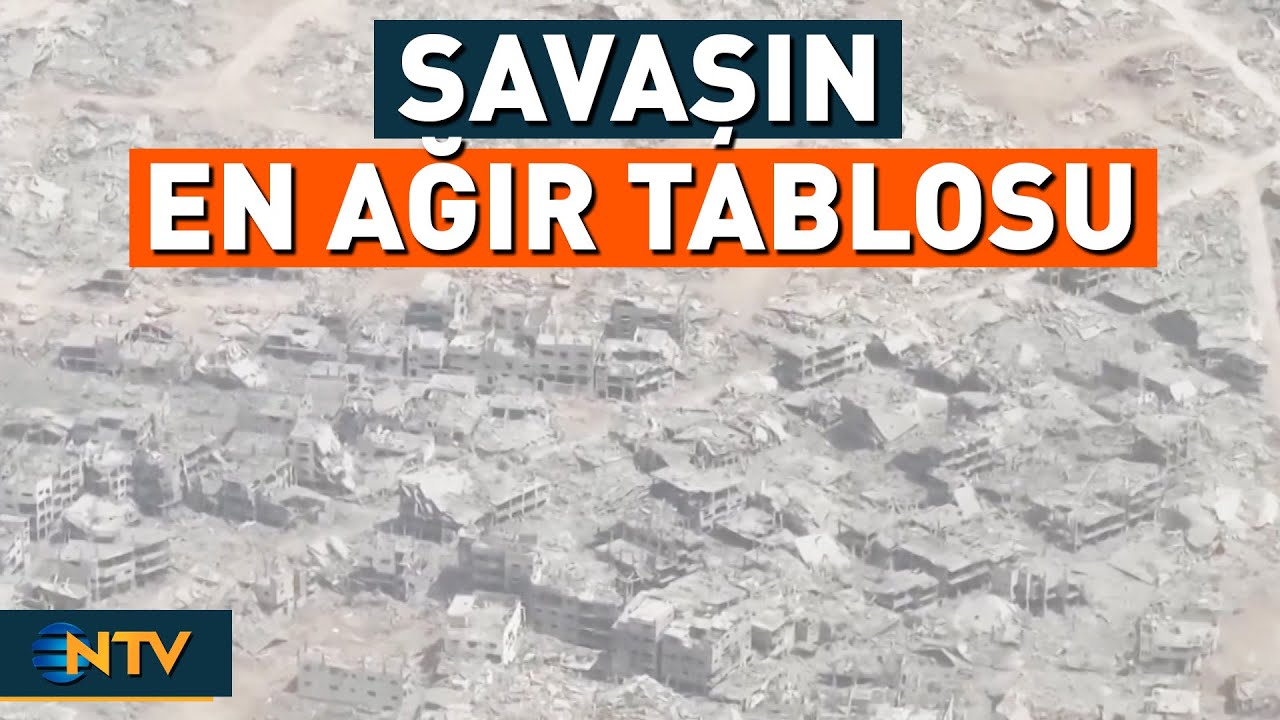 İsrail'in Yasaklarına Rağmen Gazze'deki Yıkım Havadan Böyle Görüntülendi | NTV