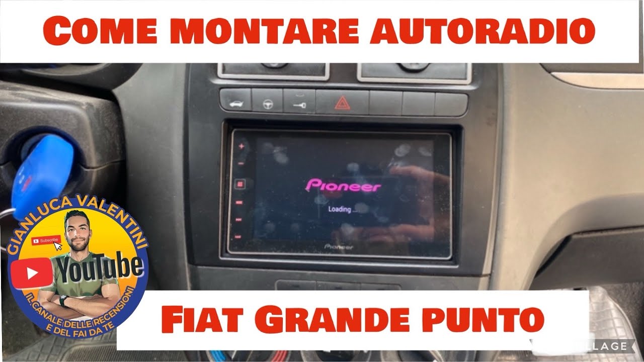 montaggio autoradio 2 din su fiat  grandepunto
