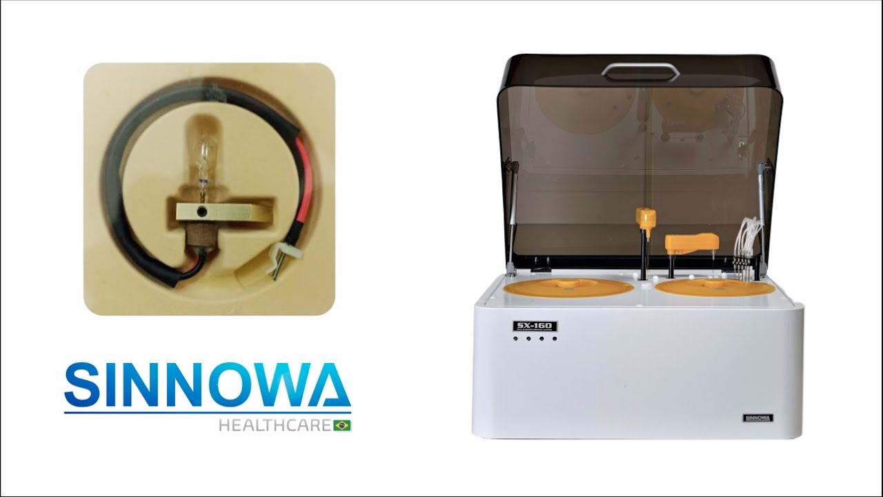 Tutorial - Troca de Lâmpada Analisador Bioquímico Automático Sinnowa SX 160