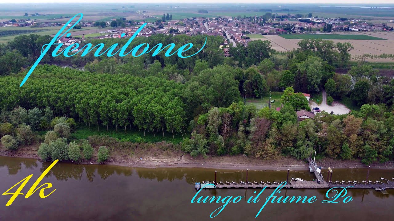 Fienilone (Serravalle) lungo il fiume Po - 4K - italy 4k