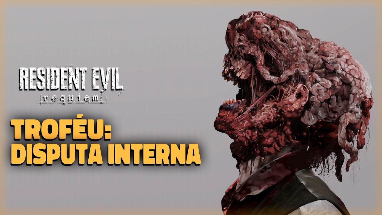 Resident Evil Requiem - Como pegar o trof&eacute;u Disputa Interna