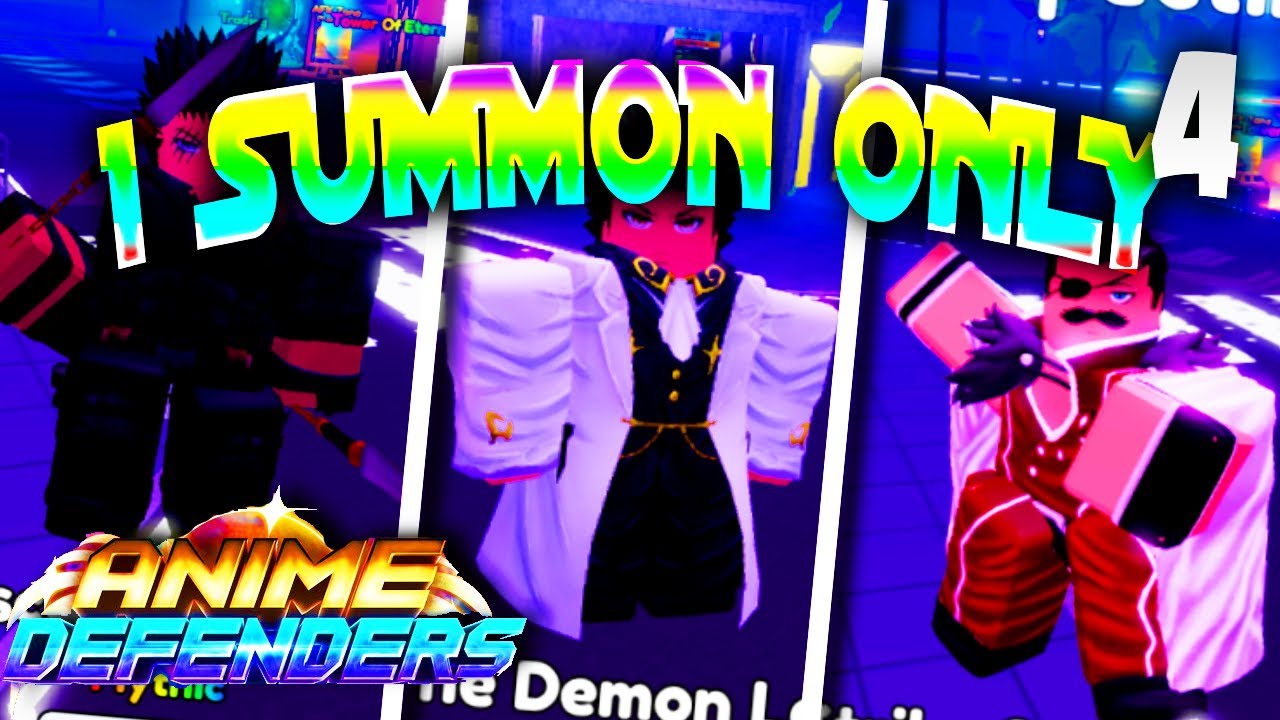 1 Summon Only F2P Progression #4 | Anime Defenders |