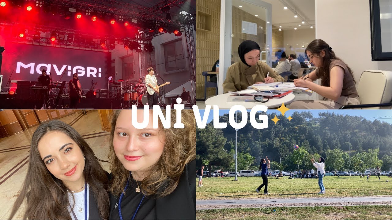 VLOG | Samsun’da Üniversite Hayatı | Ders Çalışıyoruz, Etkinlikler, Bölüm Pikniği, Konserler✨🎸#vlog
