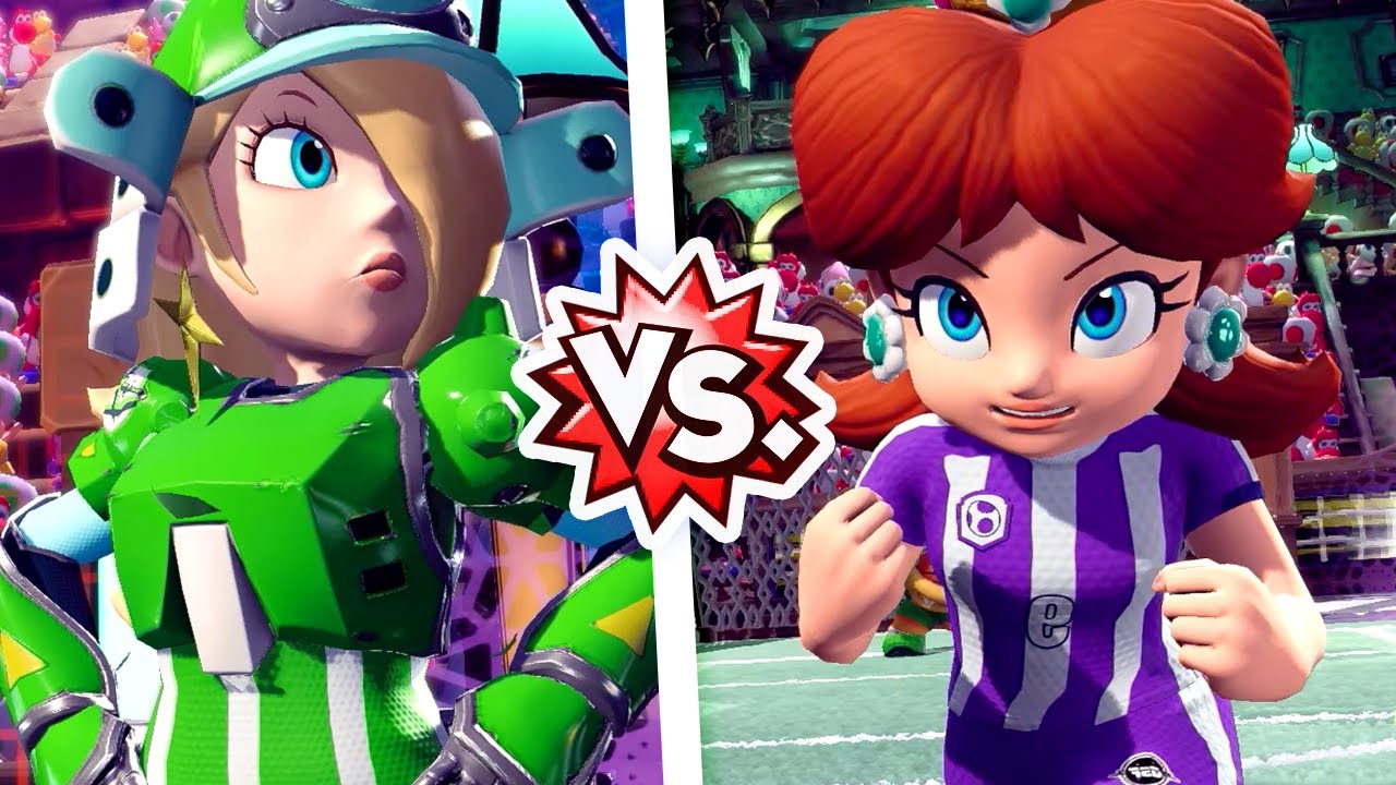 Mario Strikers Battle League - Rosalina Vs Daisy