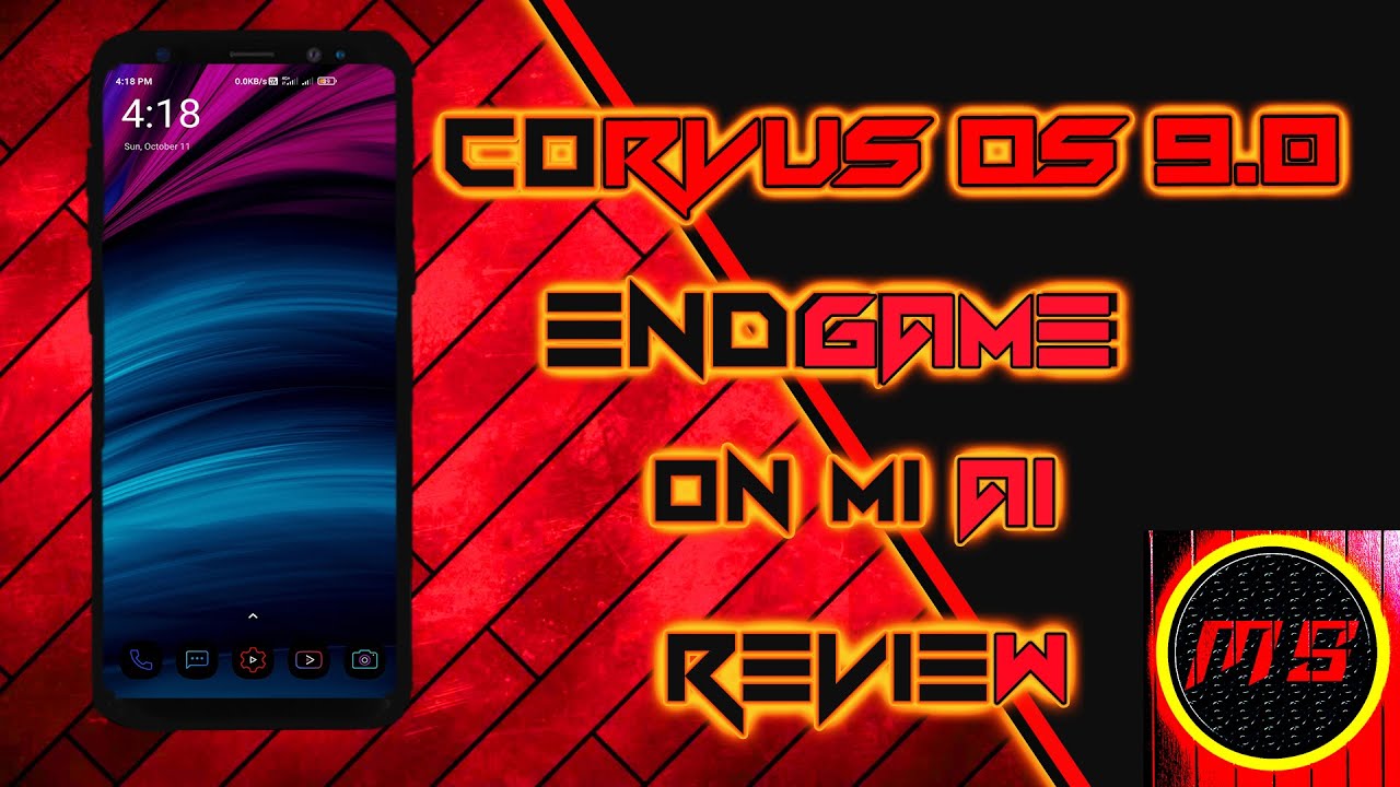 corvus os 9.0 endgame | Mi A1| full review