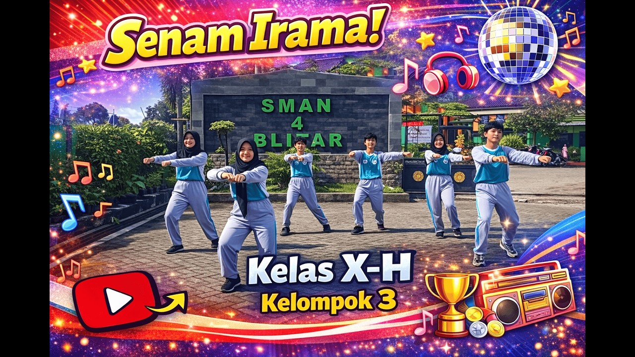 Senam irama 10 menit Kelompok 3 kelas X-H