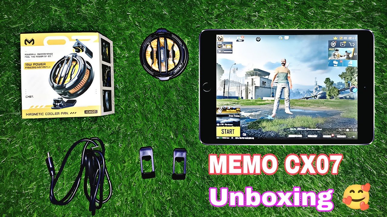 MEMO CX07 Magnetic Cooler Fan Unboxing ❤️ || 15W Fast Cooling 🥵  iPad Mini 5 PUBG/BGMI