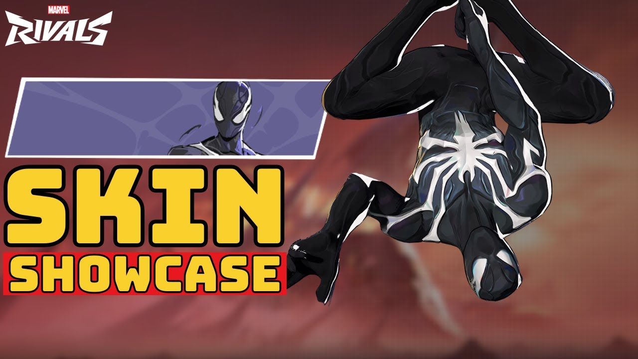 Spiderman Black Suit Skin Showcase - Marvel Rivals
