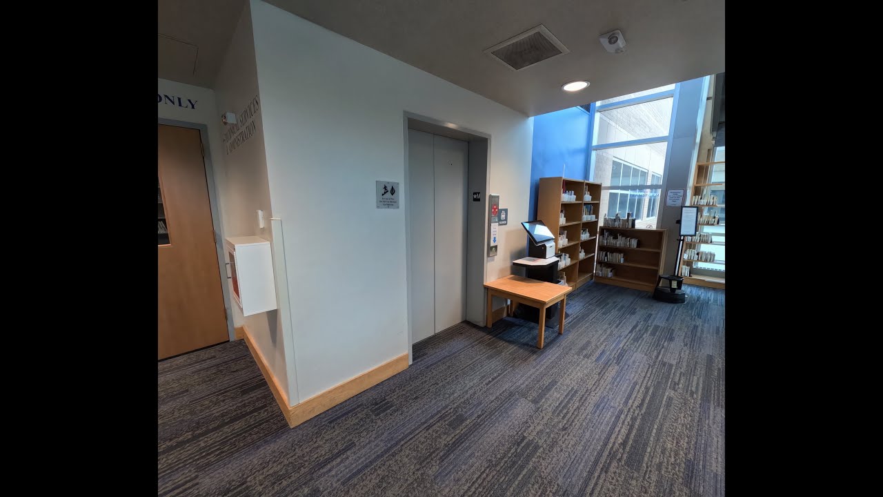 Elevator Tour! All 3 TKE (fmr. Dover) Hydraulic Elevators with Loud Motors - Longmont Public Library