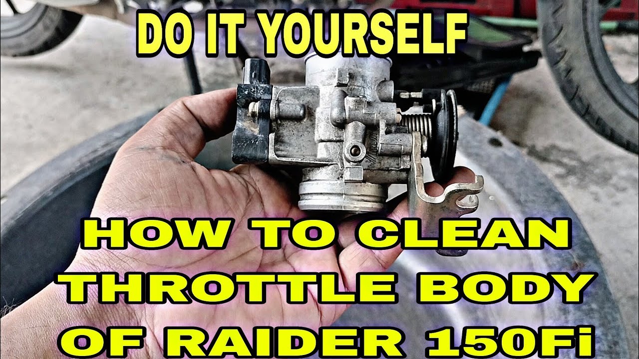 THROTTLE BODY CLEANING OF RAIDER 150 Fi #motorcycle #raiderfi150