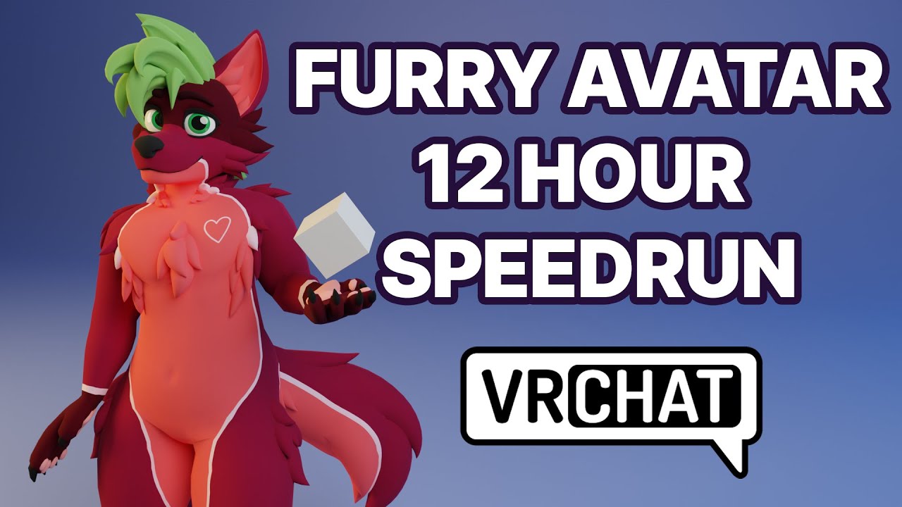 The 12 Hour Furry Avatar Speed run (2024 version)