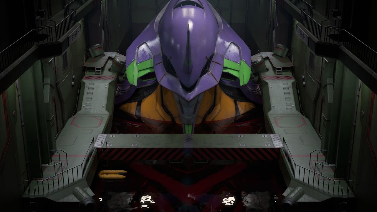 エヴァ初号機の発進シーンを3DCGで再現してみた/Project Evangelion (3DCG short film)