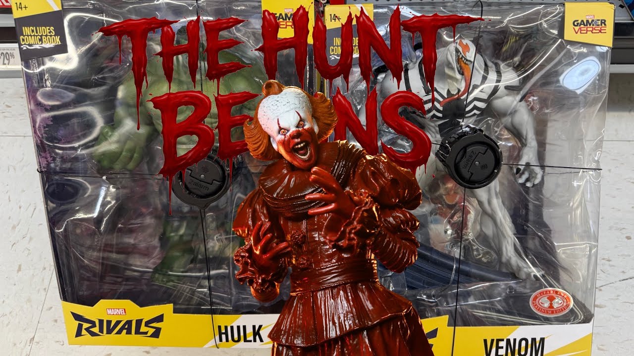 THE HUNT BEGINS FOR THE NECA TOYS IT WELCOME TO DERRY BLOODY PENNYWISE FIGURE (TOY HUNT)