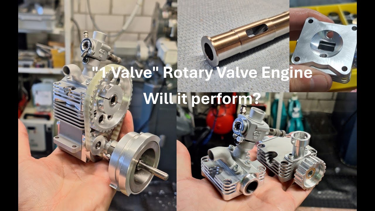 New Rotary Valve Design for Model Engine / Modellmotor mit neuartiger Walzendrehsteuerung / Part 2