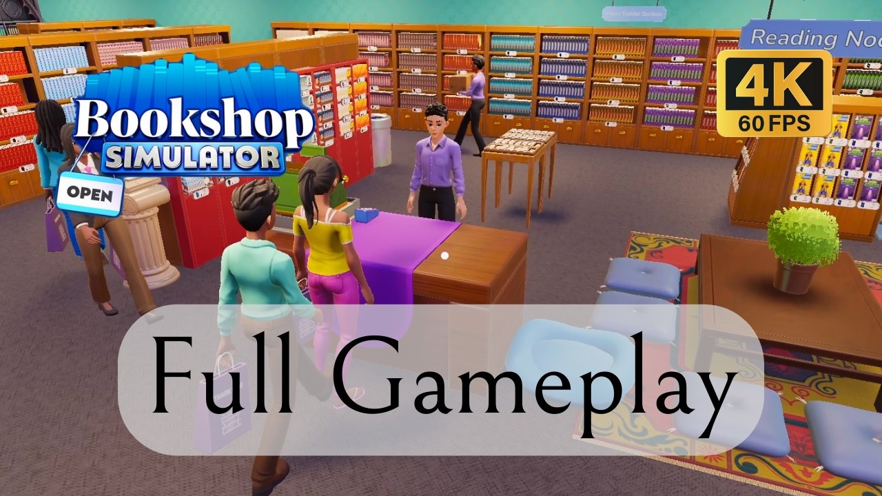 Bookshop Simulator FULL GAME (Part 2) - Maximum Expansion & Final Level
