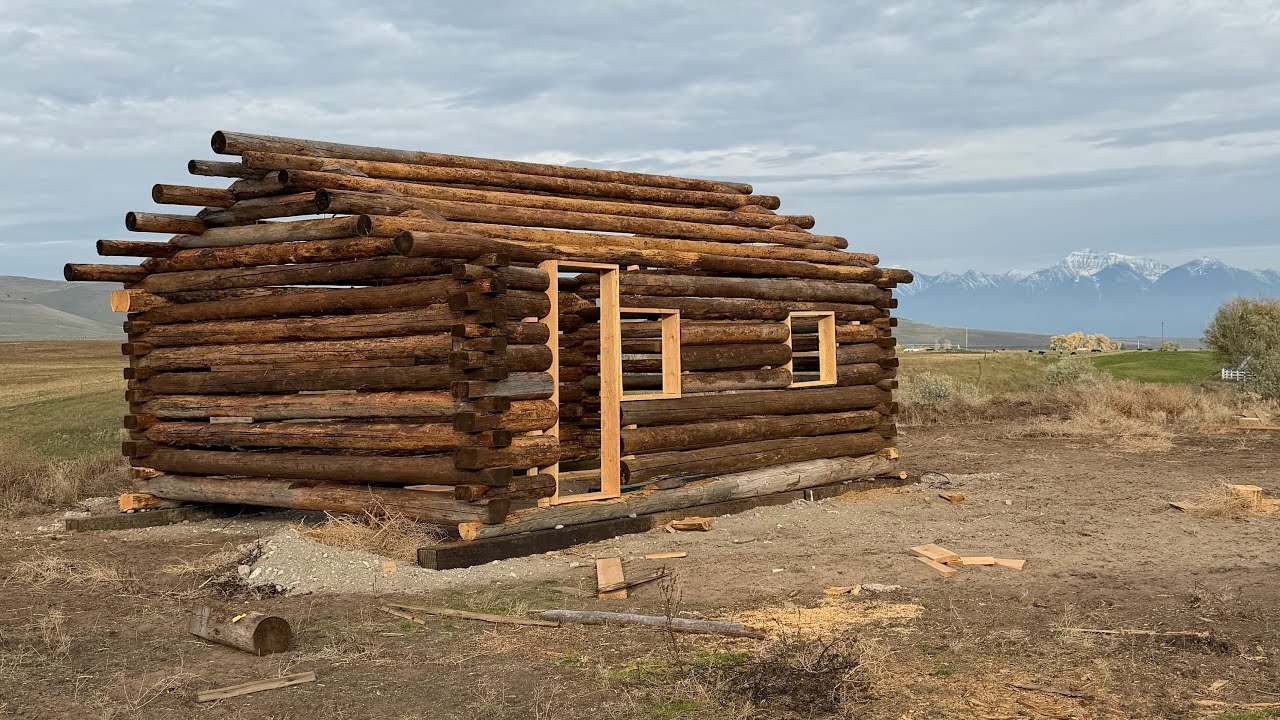 Building a log cabin in Montana 