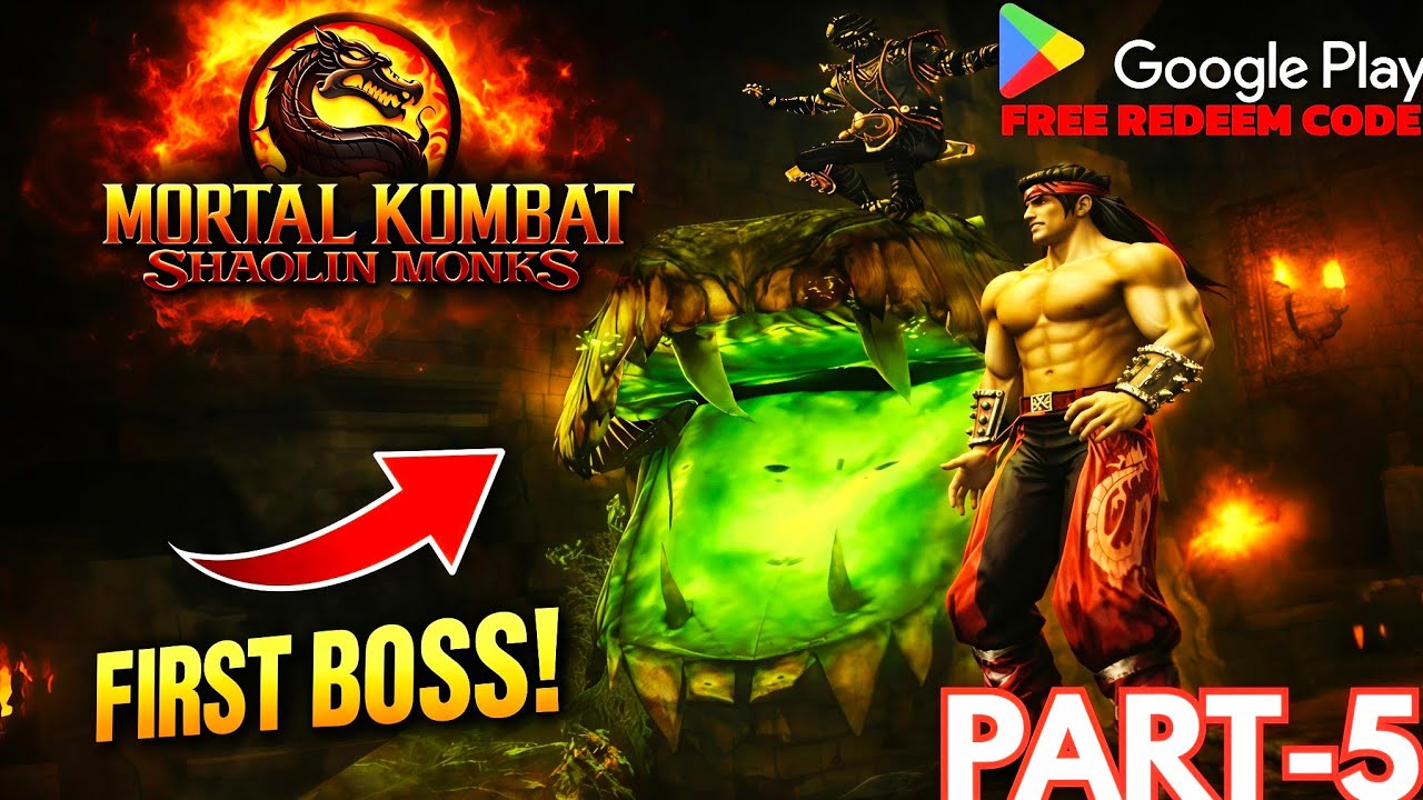 FIRST BOSS IN MORTAL KOMBAT SHAOLIN MONKS😈💪🏻(PART-5) FREE REDEEM CODE 💯