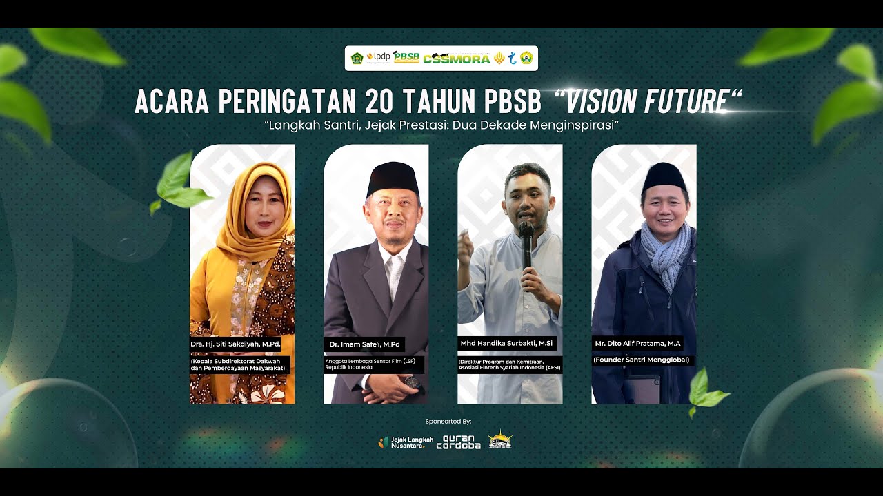 Celebration 20th PBSB Vision Future