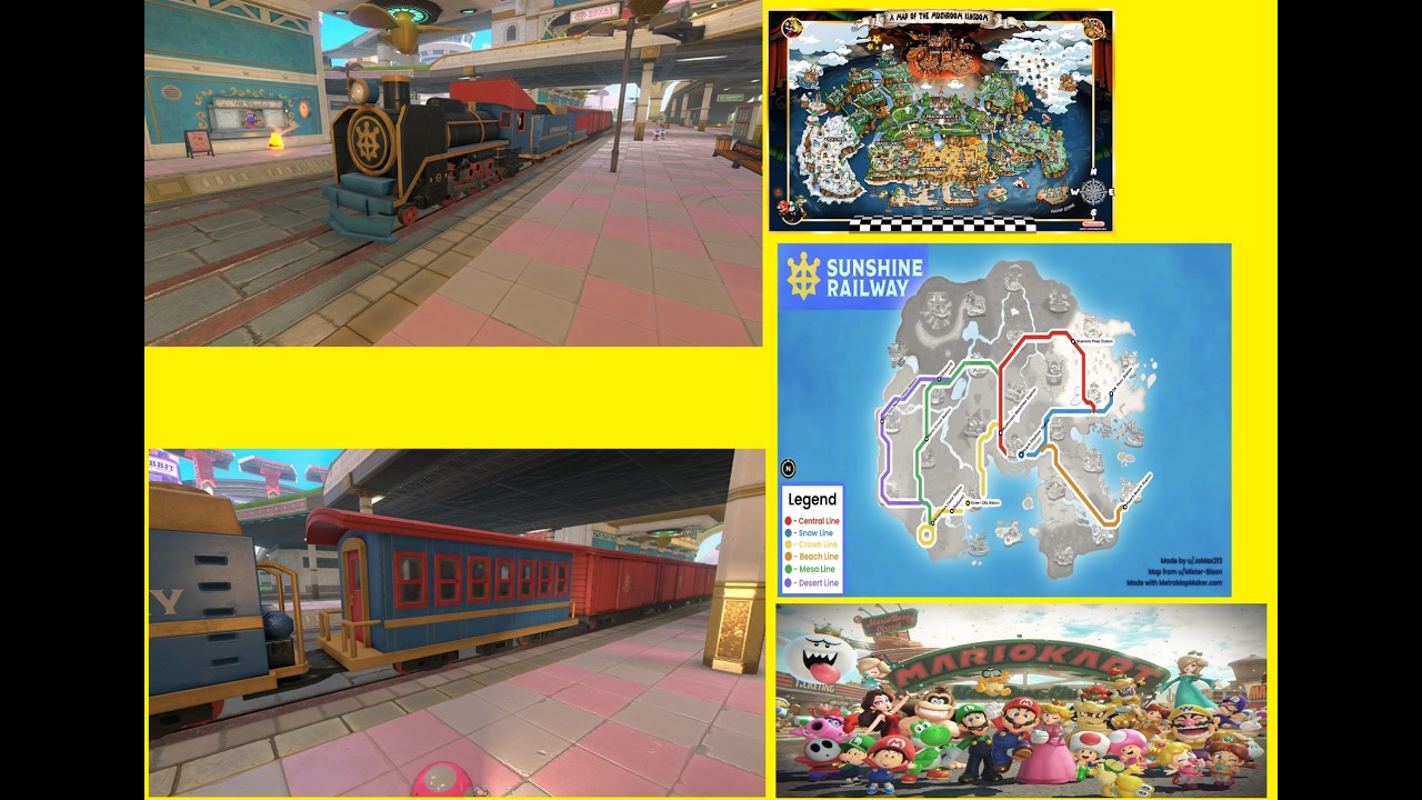 Video Project 3 mario kart world le train 🚂 sunshine railway