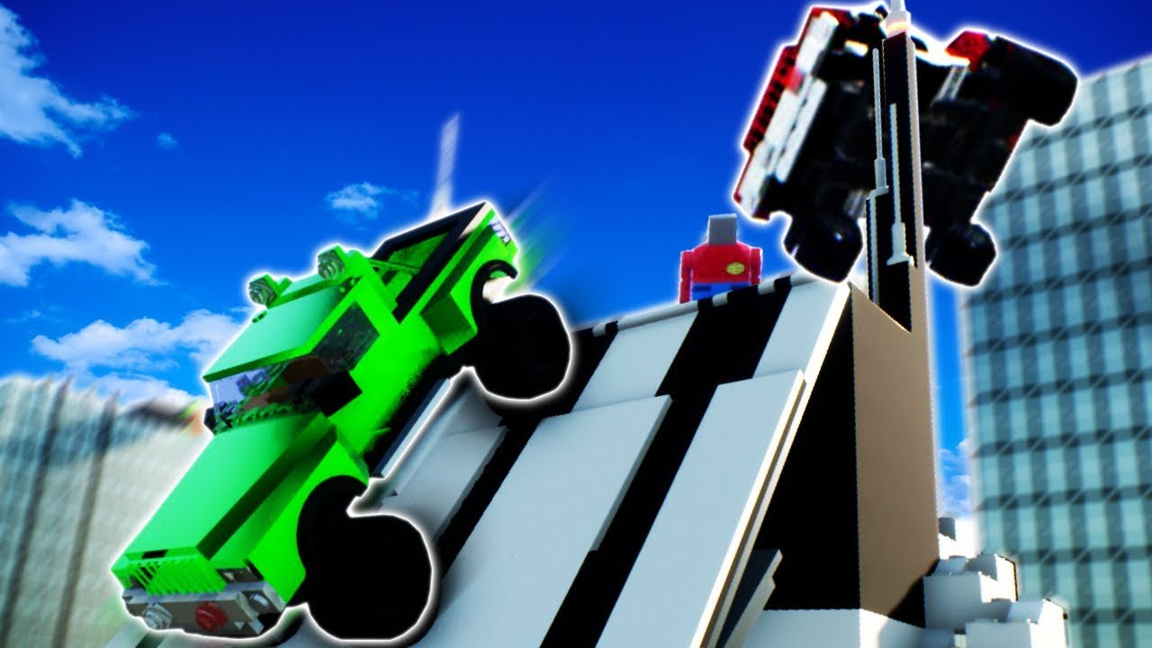 LEGO CITY JUMP RACE! - Lego Brick Rigs Gameplay Roleplay