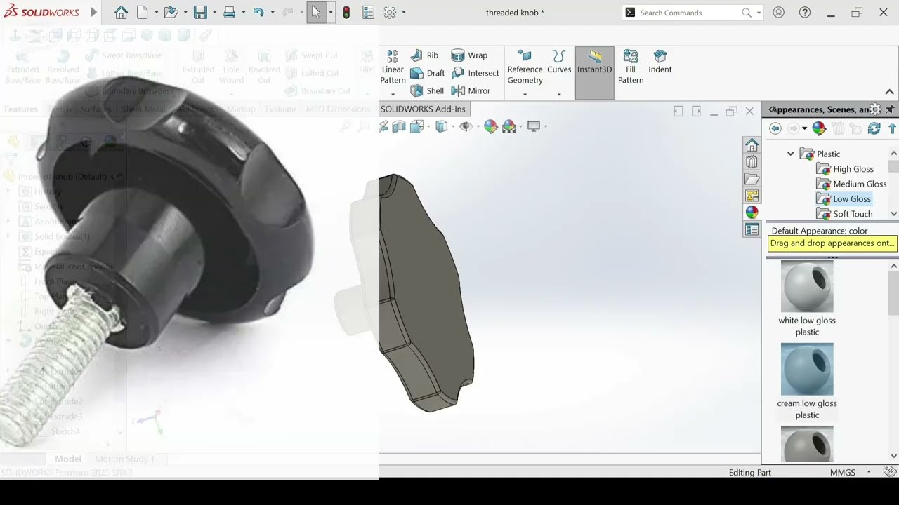 How to Design a Simple Chair Knob for 3D Printing | Step-by-Step Tutorial