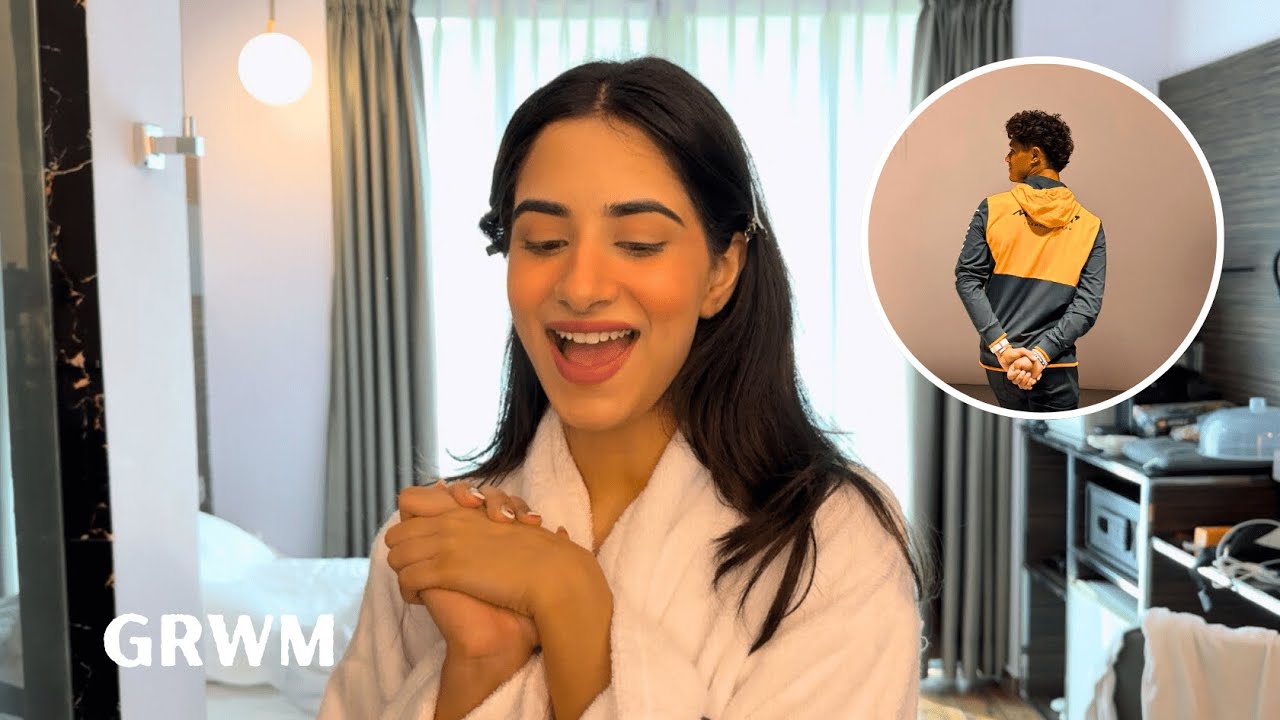 grwm while i talk about seeing my favourite F1 driver