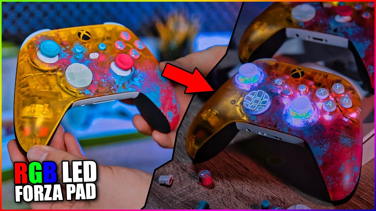 😲RGB LED😲 Forza Horizon 5 edition xbox series x gamepad ✨