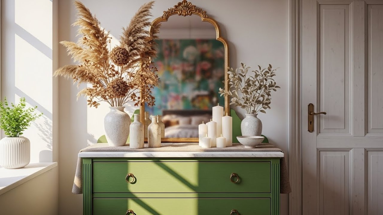 DIY "Vintage" Mirror from a Thrifted Picture Frame (No Real Antiques Harmed!)