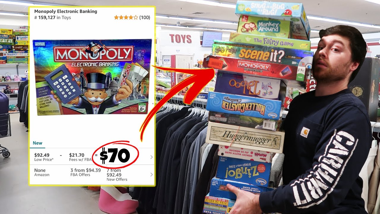 I Scanned EVERY BOARD GAME at This Thrift Store for Profit! Selling on Ebay and Amazon FBA!