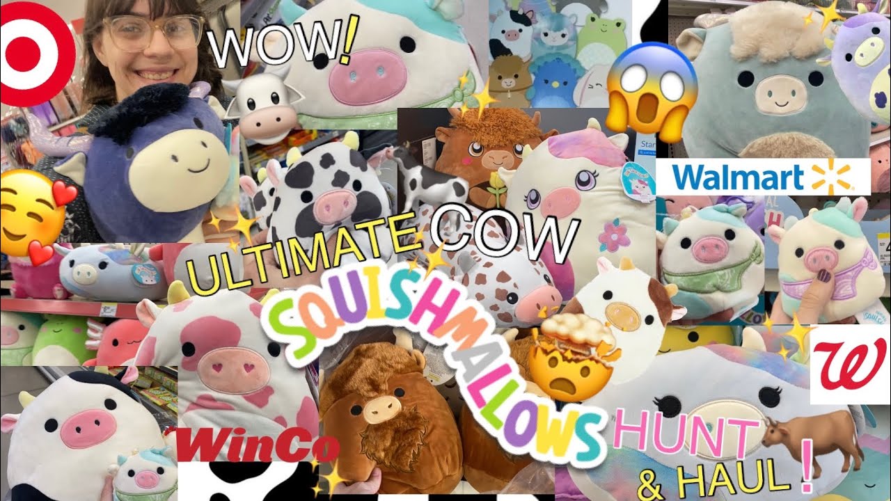 ULTIMATE🐮COW Squish HUNT!😮Finding NEW! Cows & BULLS + HAUL &🐂REVIEW!🐄 @Target,Learning Express…
