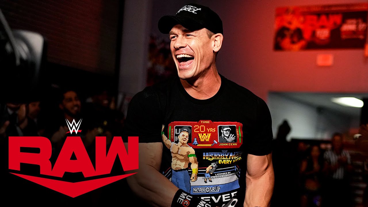 Суперзвёзды WWE тепло приветствуют Джона Сину: Raw, 27 июня 2022 г.