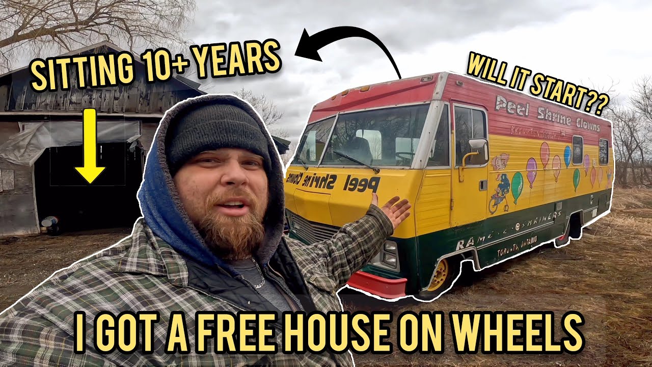 I GOT A FREE HOUSE......Will it start after sitting 10 plus years? Barn find motorhome