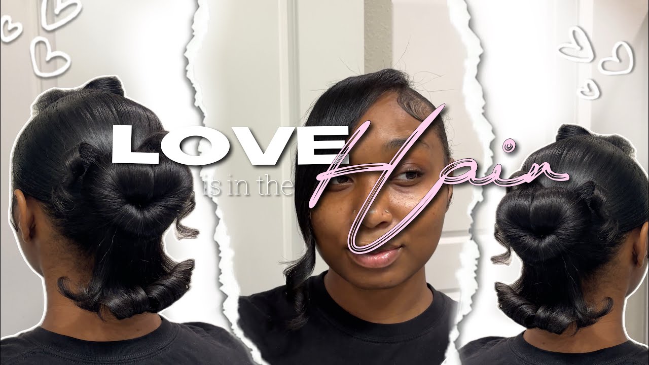 *SUPER DETAILED* HEART BUN TUTORIAL FOR BEGINNERS | Perfect for Valentine’s Day or Date Night