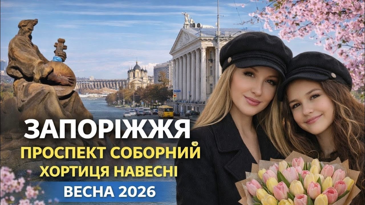 ВЕСНА В ЗАПОРІЖЖІ 2026🌸ХОРТИЦЯ і НАЙДОВШИЙ ПРОСПЕКТ ЄВРОПИ✅13.03.2026