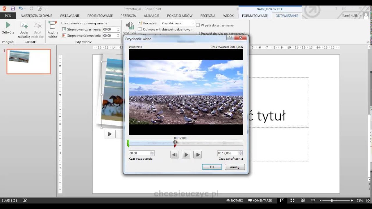 Kurs PowerPoint - [lekcja #6.1] - Pliki wideo