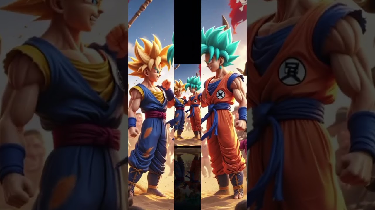 Goku #shorts #3DStyle  #CartoonFight  #PixarStyle  #StylizedAnimation